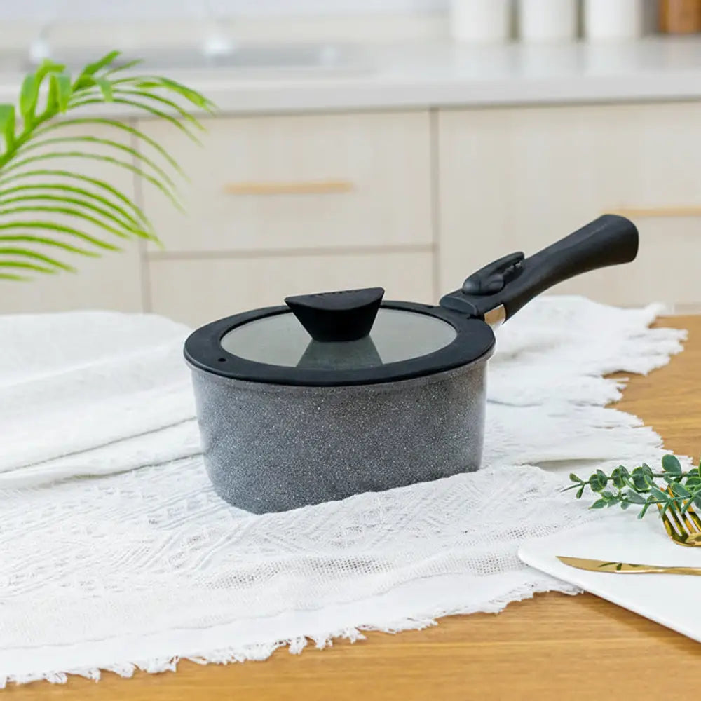 Non Stick Stackable Detachable Handle Silicone Lids Pot Set - Pot with lid - 18cm - Cookware set