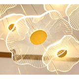 Nordic Circular Modern Chandelier Pendant Lamp - 3 heads / Warm Light - Ceiling Light