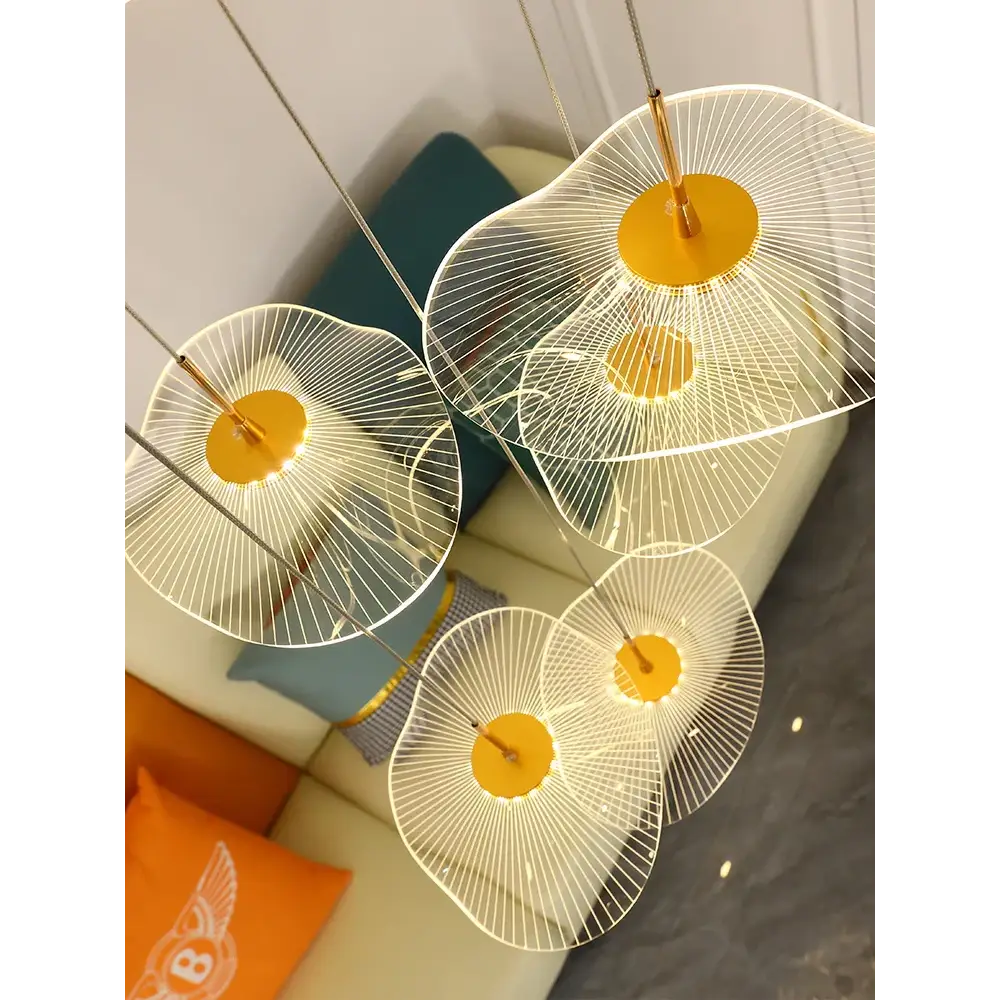 Nordic Circular Modern Chandelier Pendant Lamp - view 3