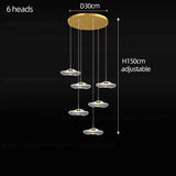 Nordic Circular Modern Chandelier Pendant Lamp - Ceiling Light