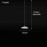 Nordic Circular Modern Chandelier Pendant Lamp - Ceiling Light