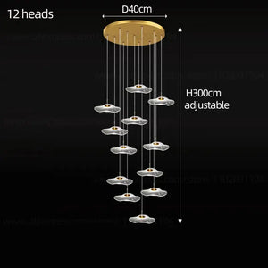 Nordic Circular Modern Chandelier Pendant Lamp - view 18