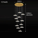 Nordic Circular Modern Chandelier Pendant Lamp - Ceiling Light