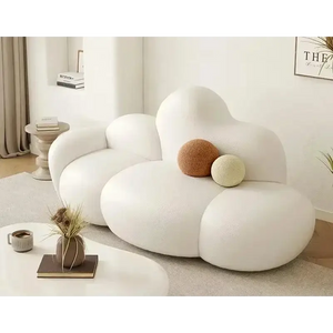 Nordic Cloud Shaped Compressed Modern Sofa - PU Leather - 3 Seat - Compressed Sofa