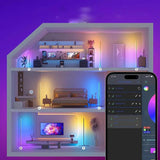 Nordic Dimmable RGB Corner Floor Lamp with Smart App - Floor Lamp
