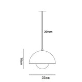 Nordic Flower Semicircular Hanging Pendant Lamp - Ceiling Lamp