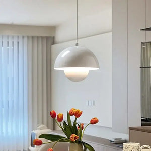 Nordic Flower Semicircular Hanging Pendant Lamp - Ceiling Lamp