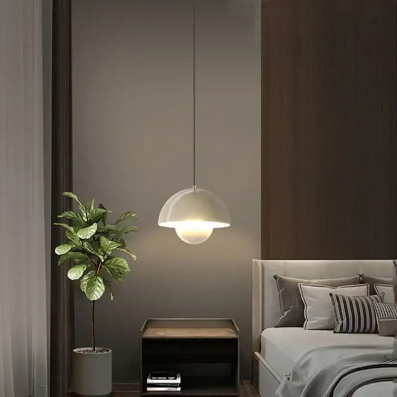 Nordic Flower Semicircular Hanging Pendant Lamp - Ceiling Lamp