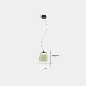 Nordic Glass LED Pendant Light Fixture with Touch Control - view 30