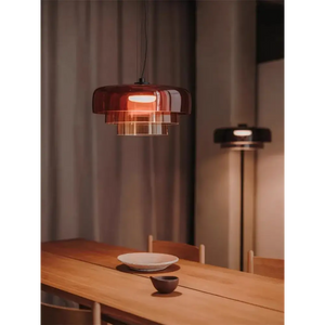 Nordic Glass LED Pendant Light Fixture with Touch Control - view 10