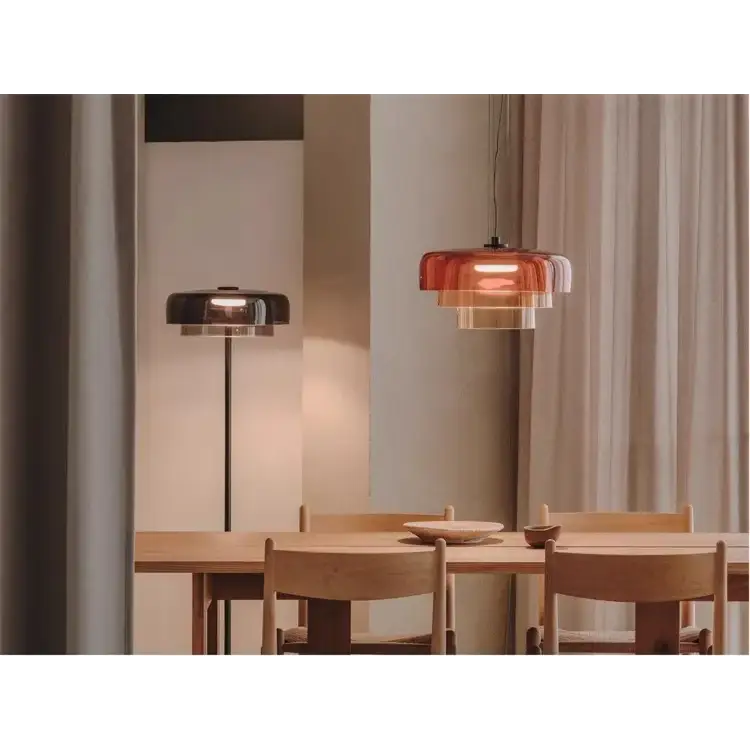 Nordic Glass LED Pendant Light Fixture with Touch Control - view 13