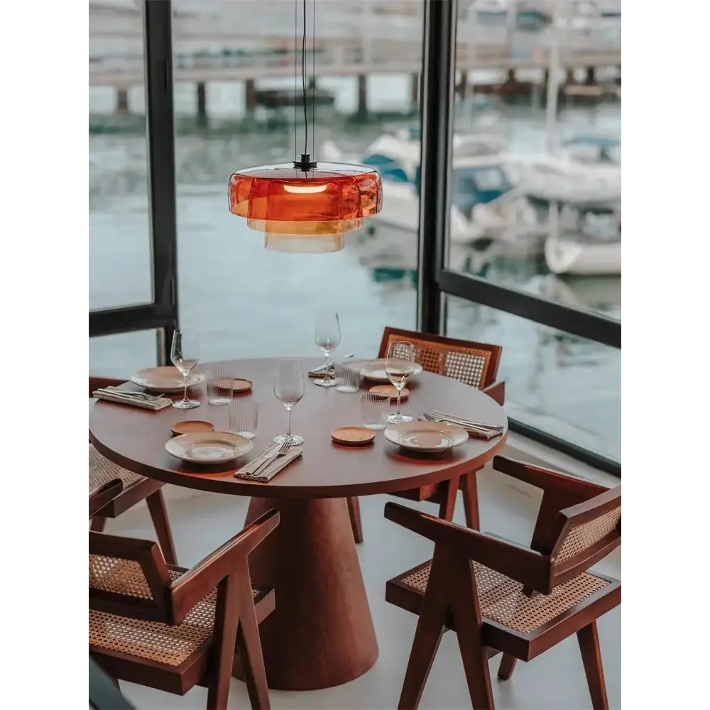 Nordic Glass LED Pendant Light Fixture with Touch Control - view 9