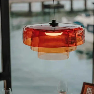 Nordic Glass LED Pendant Light Fixture with Touch Control - view 2