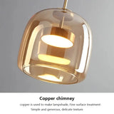 Nordic Glass Smoke Hanging Modern Pendant Lamp - Ceiling Lamp