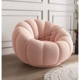 Nordic Lazy Pumpkin Cloud Sofa Chair - Pink - 100 cm - Sofa