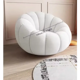 Nordic Lazy Pumpkin Cloud Sofa Chair - White - 100 cm - Sofa