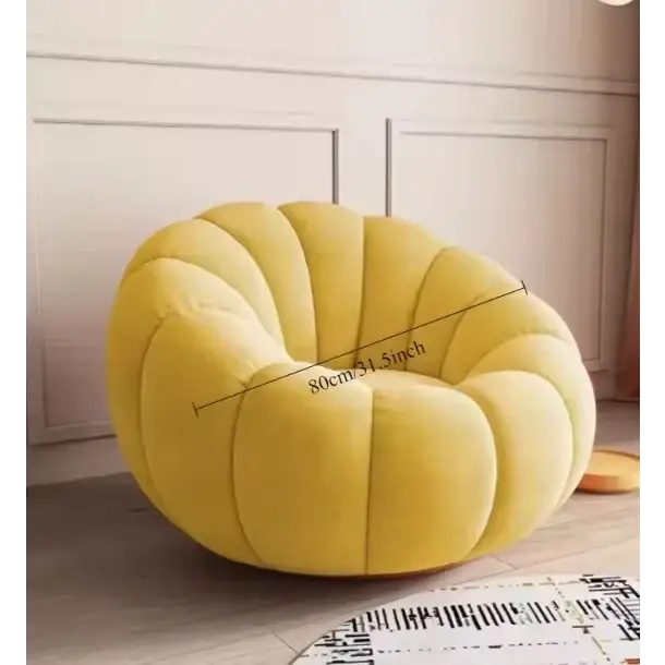 Nordic Lazy Pumpkin Cloud Sofa Chair - Yellow - 80 cm - Sofa