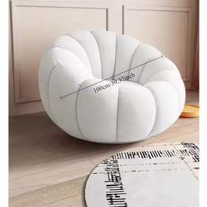Nordic Lazy Pumpkin Cloud Sofa Chair - White - 100 cm - Sofa