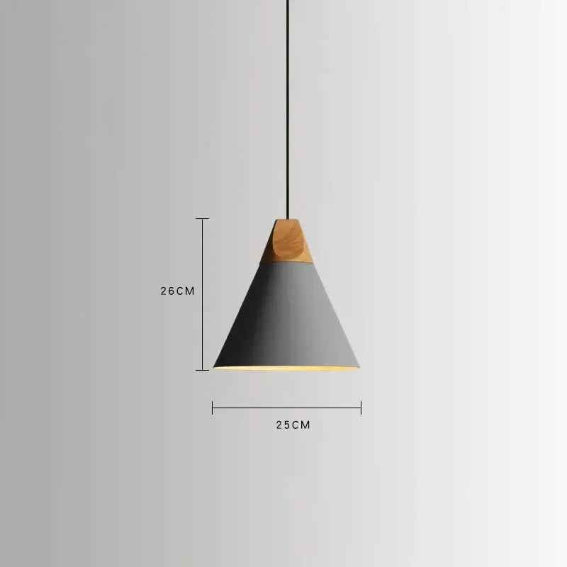 Nordic LED Pendant Lamp Aluminum Industrial Design - view 3