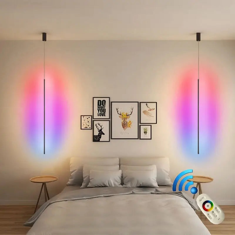 Nordic LED Pendant Lights RGB Modern Lamp - Lamps