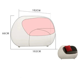 Nordic Luxury PU Leather Lazy Couch Lounge Sofa