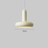 Lámpara colgante estilo nórdico minimalista color crema