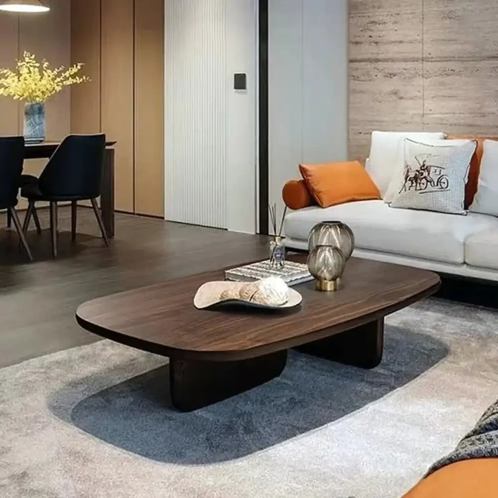 Nordic Minimalist Wooden Square Coffee Table - Multifunctional coffee table