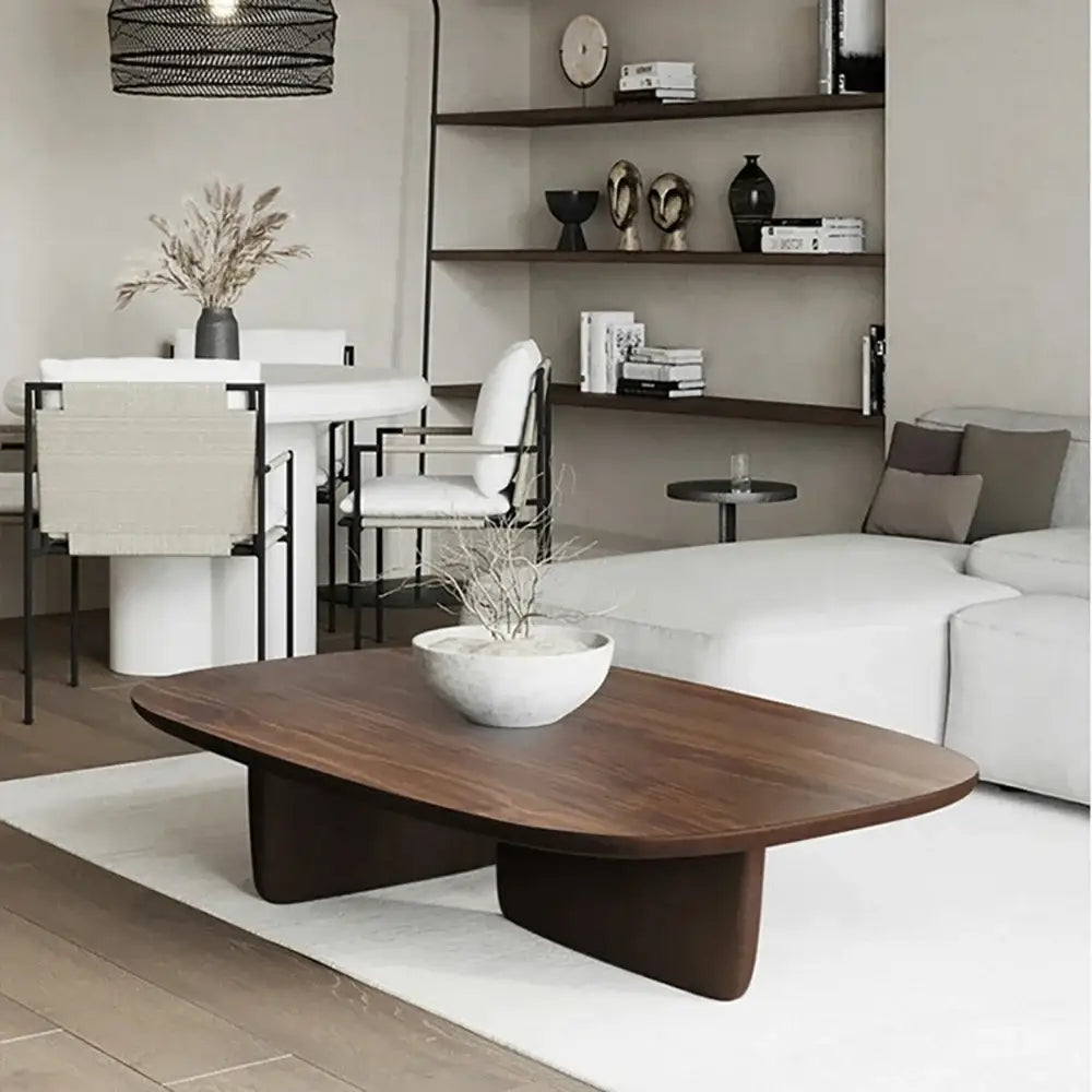 Nordic Minimalist Wooden Square Coffee Table - Multifunctional coffee table