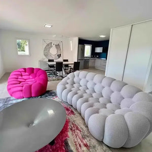 Nordic Modern Compressed Bubble 3 Seater Single Sofa - Compressed Sofa