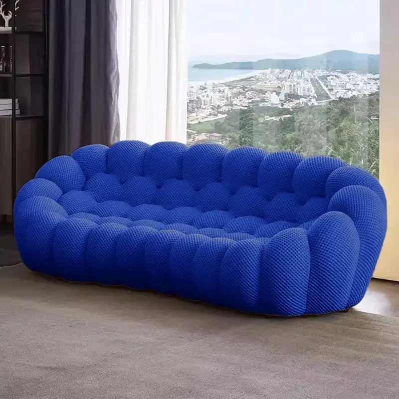Nordic Modern Compressed Bubble 3 Seater Single Sofa - Blue - 240x106x75CM - Compressed Sofa