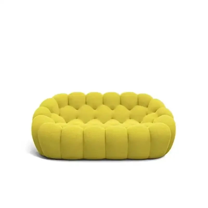 Nordic Modern Compressed Bubble 3 Seater Single Sofa - Yellow - 190x106x75CM - Compressed Sofa