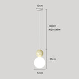 Nordic Pendant Light Modern LED Hanging Lamp - Beige / Warm White - Ceiling Lamp