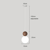 Nordic Pendant Light Modern LED Hanging Lamp - Coffee / Cold White - Ceiling Lamp