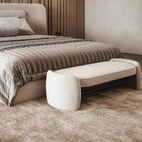 Nordic Queen Minimalist Double Soft Backrest Bed Frame - Bedroom