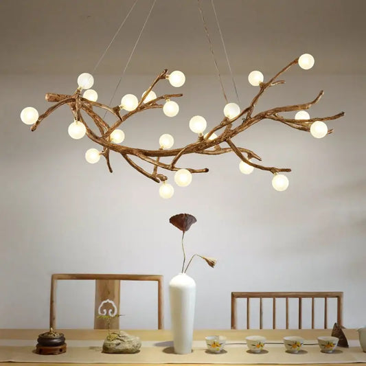 Nordic Retro LED Chandelier Tree Branch - Lamps