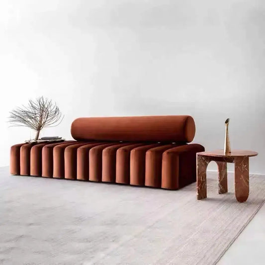Nordic Stool Strip Cylindrical Sofa - Sofa