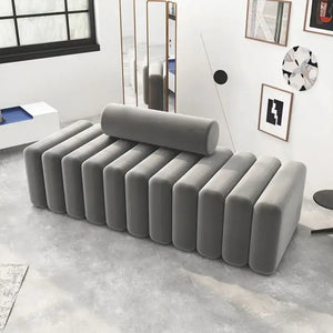 Nordic Stool Strip Cylindrical Sofa - Sofa