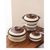 Old Fashioned Clay Temperature Resistant Casserole Pot - Cookware set