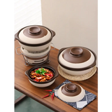Old Fashioned Clay Temperature Resistant Casserole Pot - Cookware set