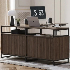 Open Storage Executive Standing Desk Cabinet - Cabinet