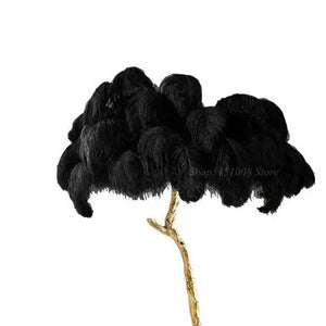 Ostrich Feather Standing Lamp 80cm Modern Home Lighting - view 5