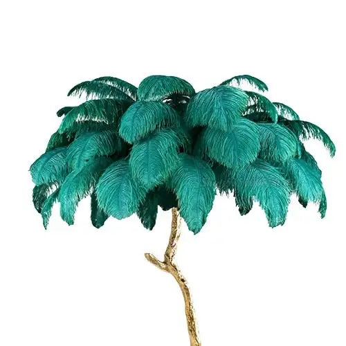 Ostrich Feather Standing Lamp 80cm Modern Home Lighting - view 2