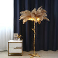 Ostrich Feather Standing Lamp - Lamps