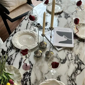 Oval Marble Dining Table for 6-8 People - view 5