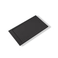 Saona Black Shower Tray with Hidden Drain Slate Texture - Platos de ducha