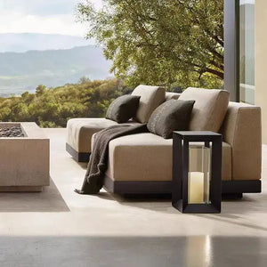 Modern Aluminum Outdoor Modular Sofa 3-Seater Weatherproof