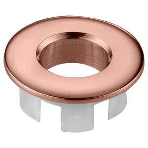 Rose Gold Sink Overflow Trim Ring 30mm, main product view
