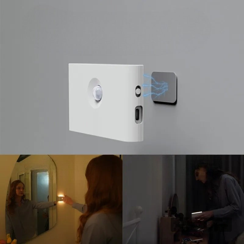 Luz nocturna LED de pared con sensor de movimiento Smart Link recargable