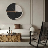 Retro Minimalist Wall Clock Abstract Geometric Round - Wall Clocks