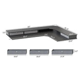 Reversible L-shaped with Upper Drawer - Desk > Standing Desk > L Shaped Standing Desk